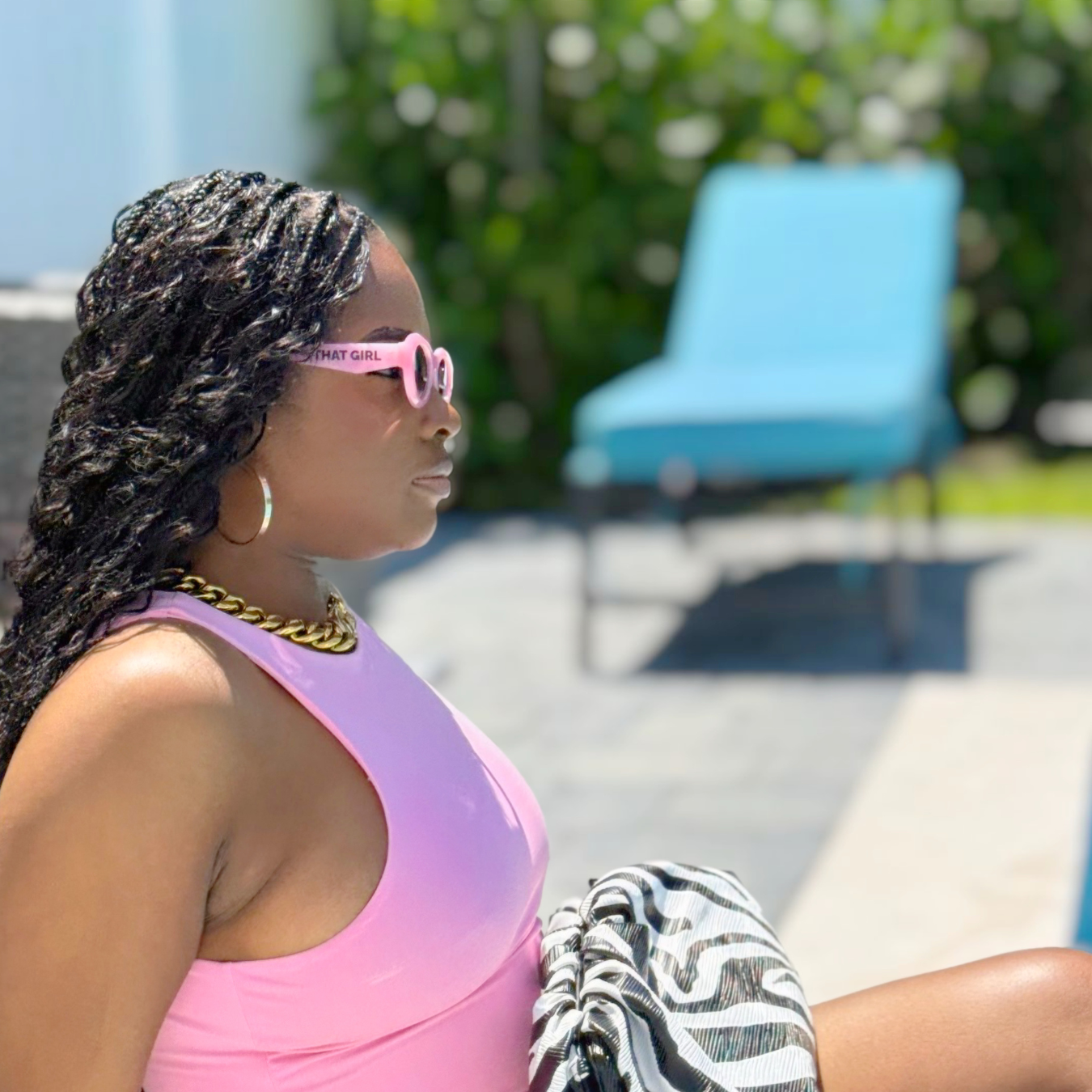 サングラス THE ATTICO Woman Sunglasses Pink ATTICO3C27SUN C27 The Attico Marfa in Pink Sunglasses Model 3 - eye-oo.com